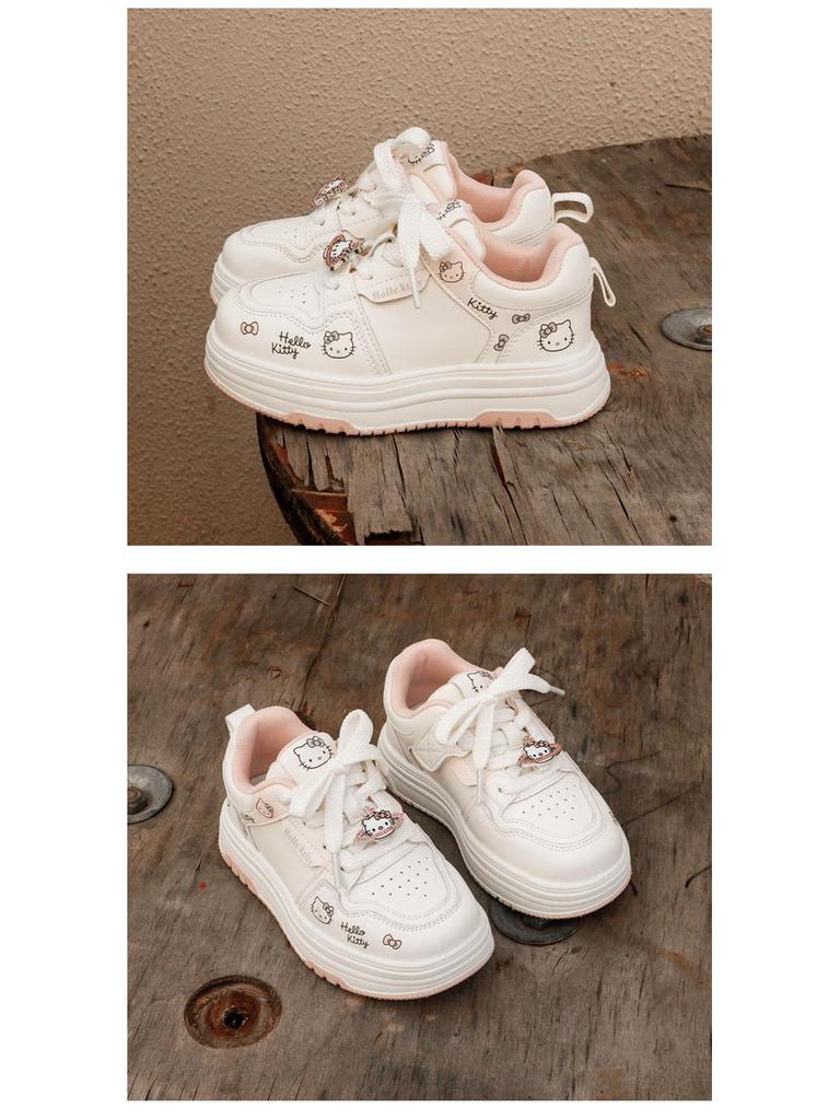 Girls' Trendy Lightweight White Sneakers for Spring/Autumn 2026