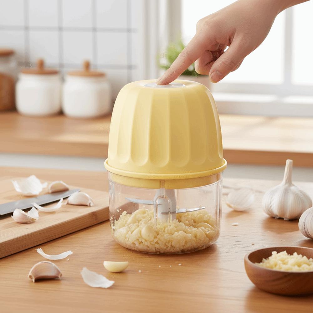 Electric Electric Garlic Crusher Small-Sized Wireless Blender Garlic Grinder  Chopping Garlic