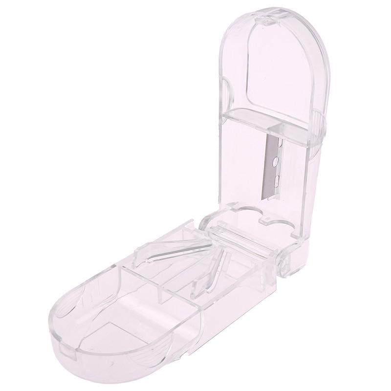 1Pcs Portable Mini Pill Cutter Splitter Divide Storage Case Medicine Cut Compartment Box Holder Pill Splitters