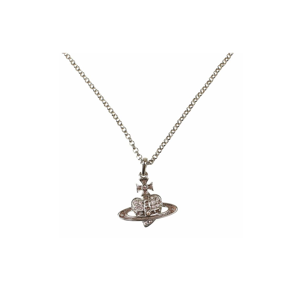 

Vivienne Westwood Reverse Heart Pendant Necklace Design Unisex necklace Silver 6302039O02P255CN Basic Packaging-Dust Bag+Box,F,Silver