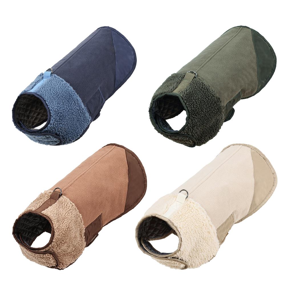 Dog Furry Plain Furry Vest for Medium Large Dogs Soft Solid Color Apparel Thick Coat Pullover Winter Pajamas