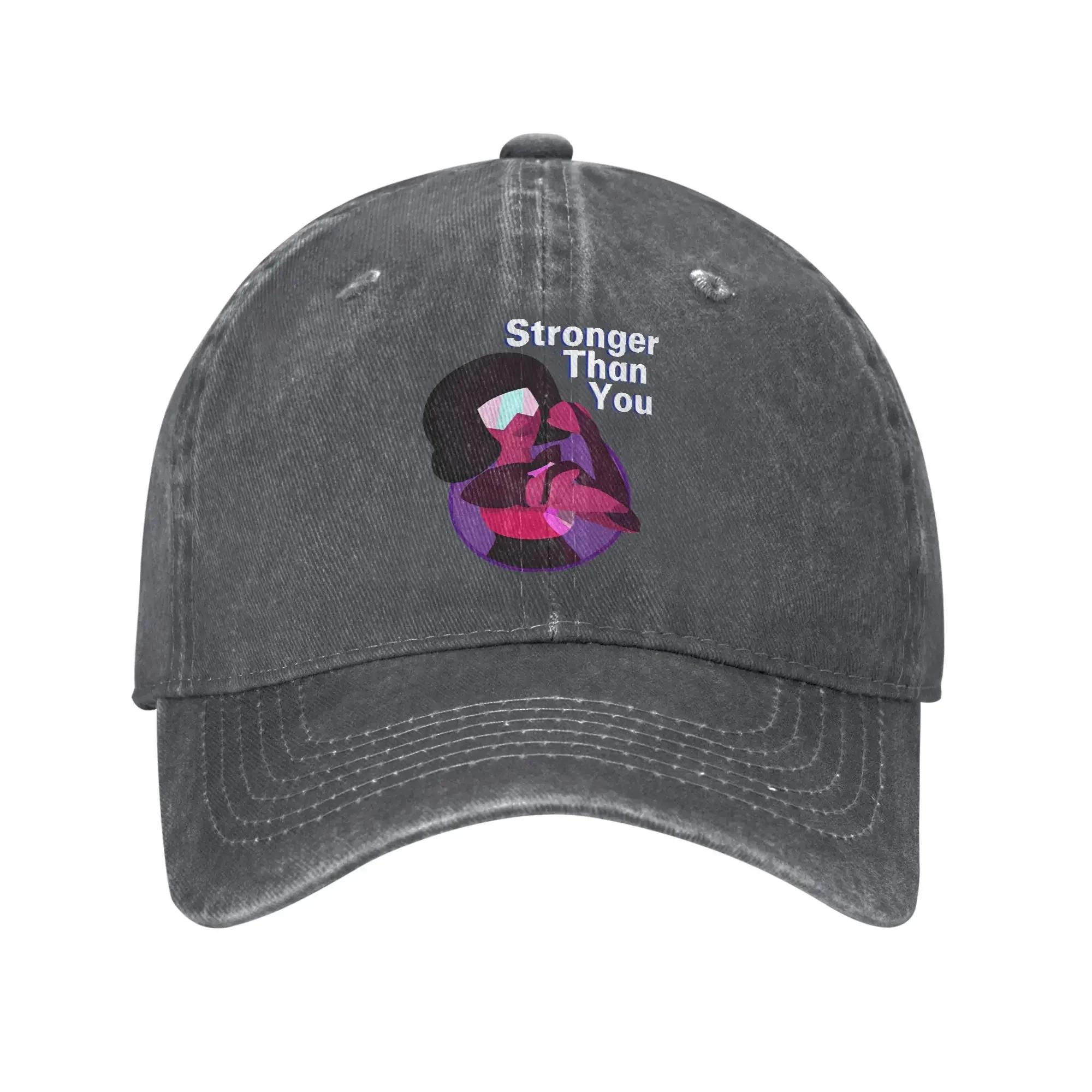 Steven Universe Stronger Than You Ladies Baseball Caps Men Women Distressed Denim Washed Snapback Hat Outdoor Travel Adjustable Adjustable