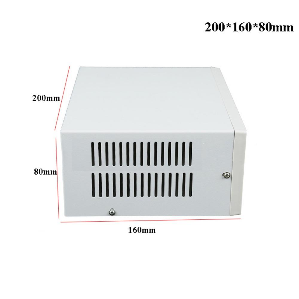 

New 200*160*80mm Enclosure Project Case Plastic&Iron Grey DIY Junction Box Electronic Module Box Instrument