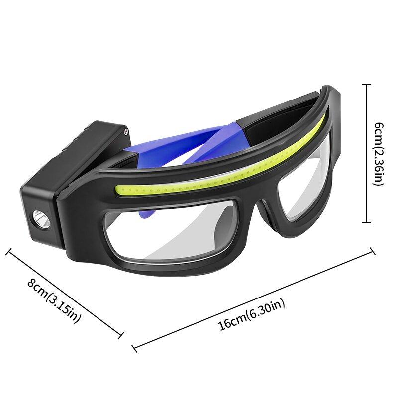 Induction COB Headlight Waterproof LED Headlamp Floodlight USB Rechargeable Head Torch 5 Lighting Modes for Camping Emergency