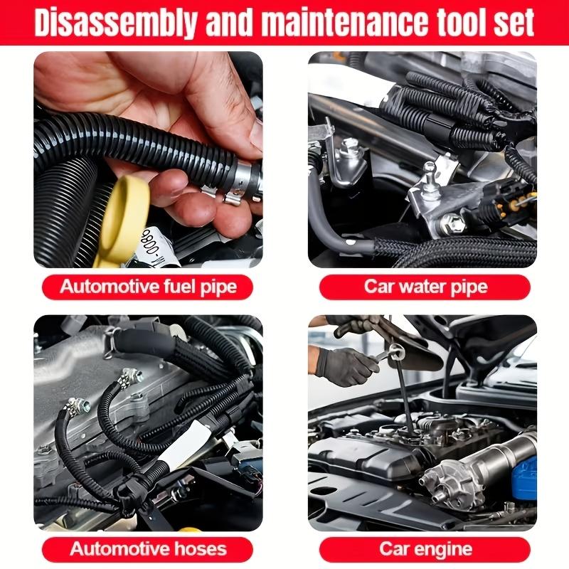 16-piece Hose Clamp Set, Long-handled Hose Clamp Kit, Suitable for Fuel, Oil, Water Hoses, and Automotive Tools