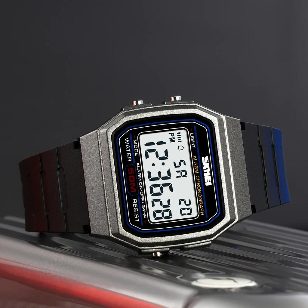 SKMEI 2042 Chrono Date Week Men Wristwatches Military Clock reloj hombre Digital Sport Watches Mens Outdoors 5Bar Waterproof