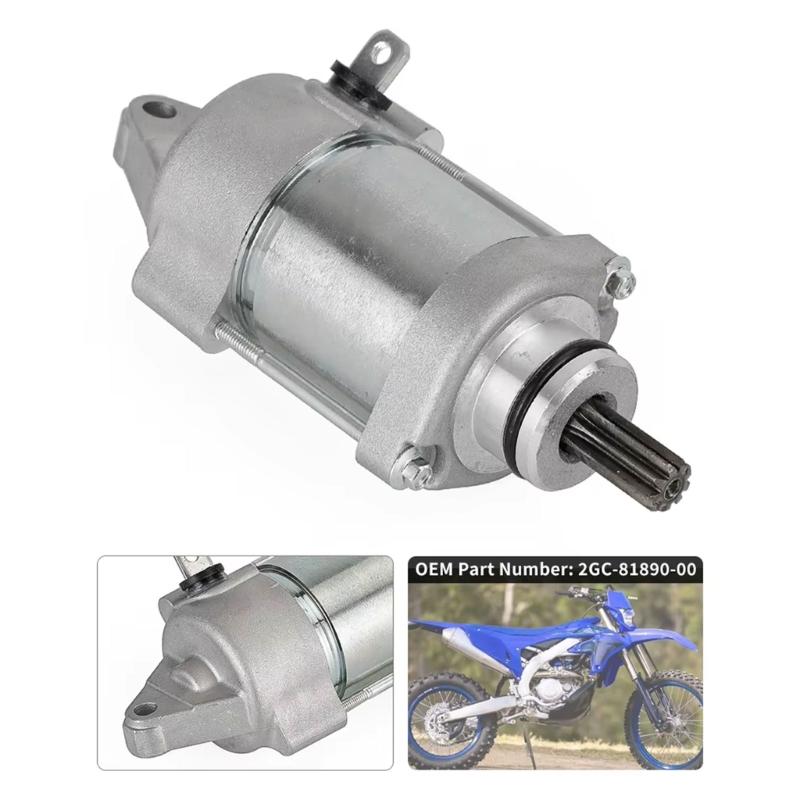 Lightweight 12V Motorbike Starter Motor for WR450 WR450F YZ450 YZ450FX Easy Installation 2GC-81890-00-00 2GC-81890-01-00