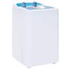 Mini Washing Machine with Single Tub 4.6 kg Blue and White