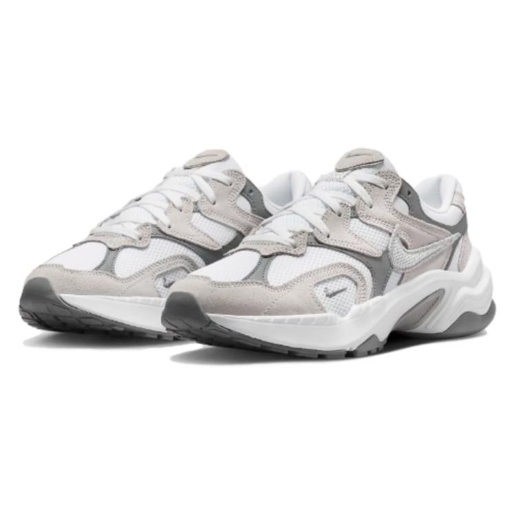 Nike AL8 Smoke Grey Metallic Silver Women Sneakers White Black FJ3794-101