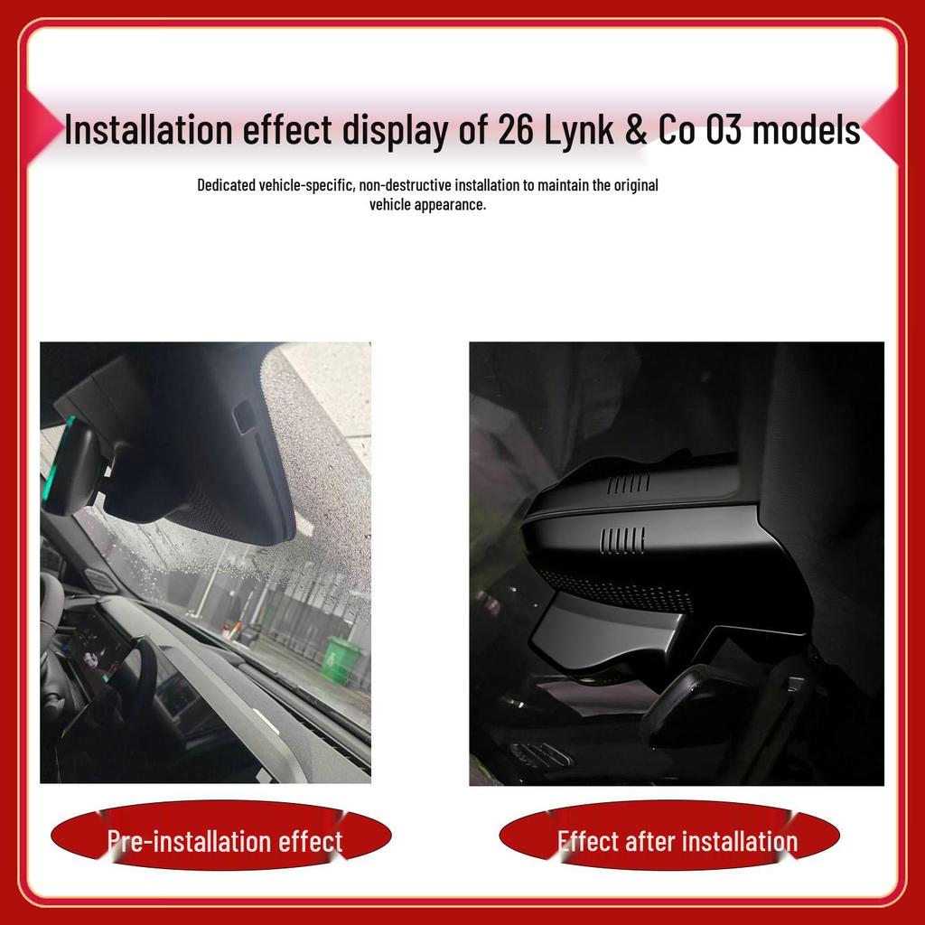 4K Dash Cam with Free Wiring for Lynk & Co Models 01, 03, 05, 06, 09