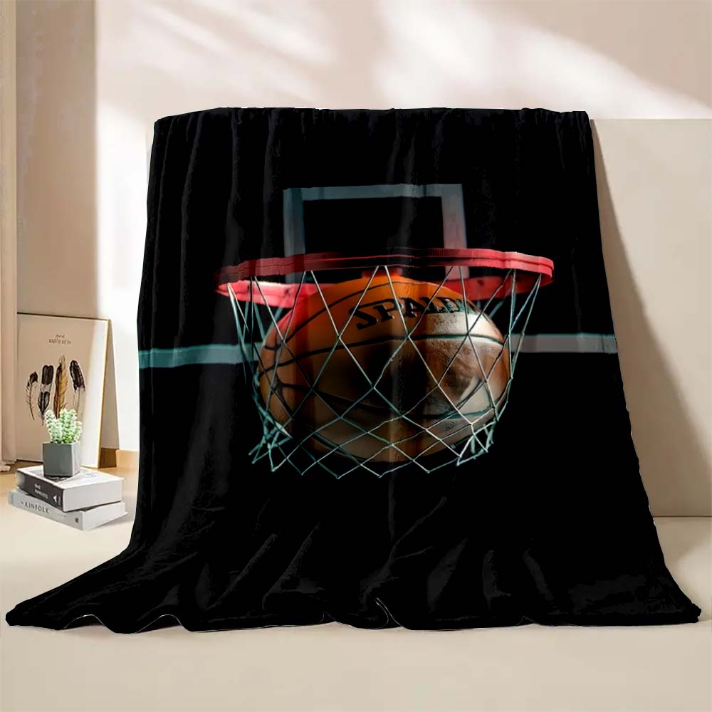 6 Sizes Basketball Art Printed Blanket Warm Soft and Comfortable Home Travel Blanket Sofa Bedding Cover Blanket Holiday Gifts