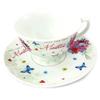 Les Trésors De Lily [K3489] - Porcelain Cup 'Romantic Bouquet' Just For You Mother - 120x65 Mm