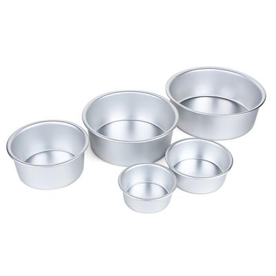 Round Cake Pan Aluminum Alloy Baking  Bakeware for Home Cake Shop Use
