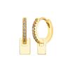 925 Sterling Silver Needle Vintage Heart/Shell Pendant Earrings Round/Square Plate Hoop Earrings for Women Party Fashion Jewelry