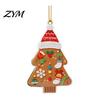 Xmas Party Home Decor Supplies Gingerbread Christmas Tree Pendant, Double-sided Acrylic Hanging Ornament for Durable Double Sided Printed Charms