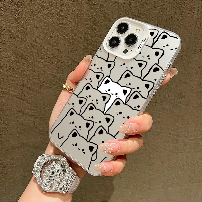 Silicone Case For Xiaomi 11 Lite 13T 14T 15T Samsung A07 A17 A37 A57 Oppo A38 A58 Infinix Hot 40 30i Cover DIY Painted Cartoon Shockproof Phone Bumper