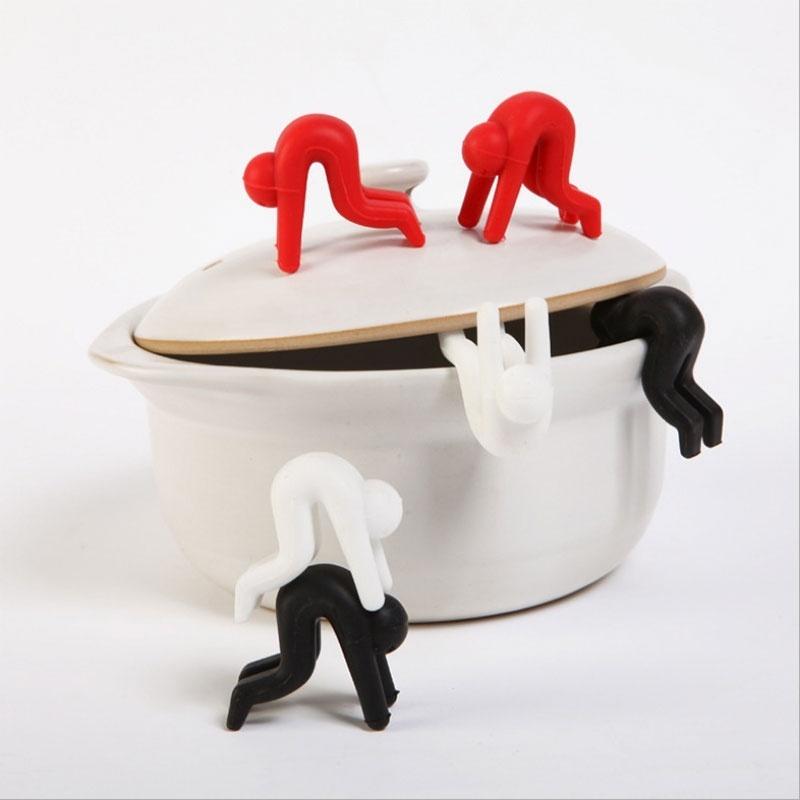Creative Kitchen Gadgets Raise The Lid Overflow Device Stent for Kitchen Tools Pot Cover Overflow Home Kitchen Accessories