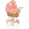 Doll Pram Sweet Baby My Sweet Baby Wicker High With Bedding