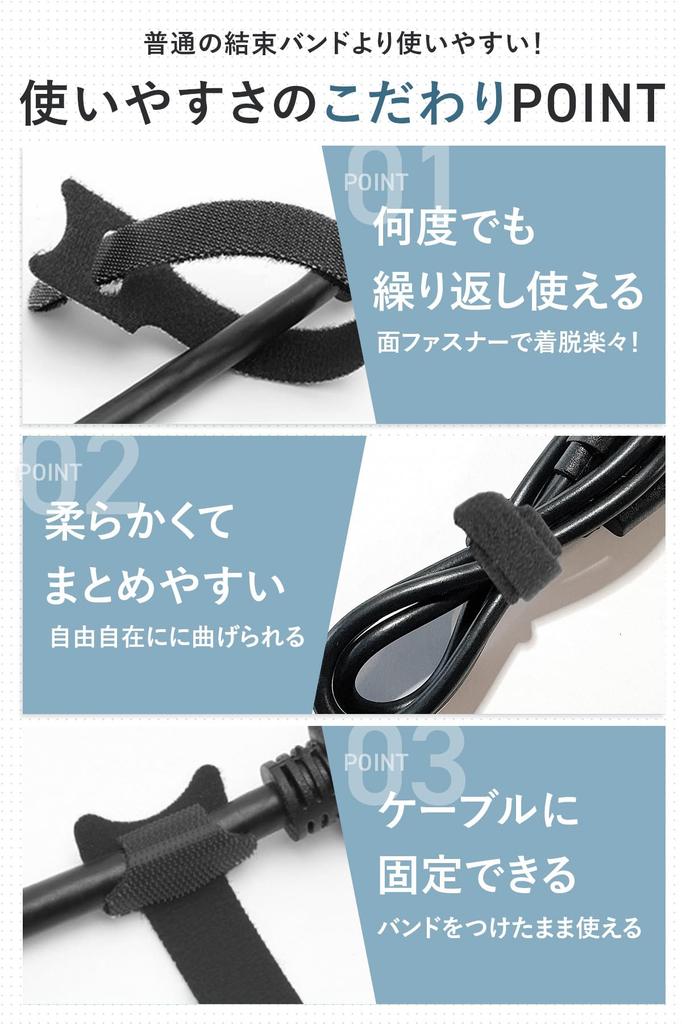 AP LAB Reusable Cable Ties, Velcro, Cable Bands, Cable Ties [Connect Bands To Extend Cable Lengths], 100-Pack, 12 X 200mm (Black)