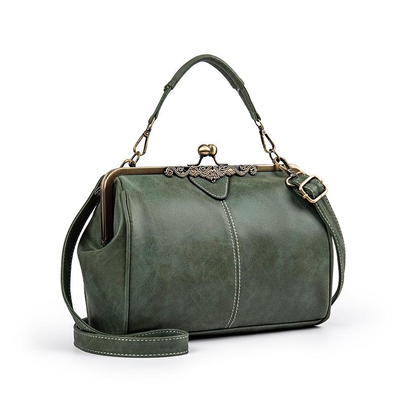 Borsa a Mano & Borsa a Tracolla Messenger da Donna Retro in Pelle Opaca Primavera/Estate 2026