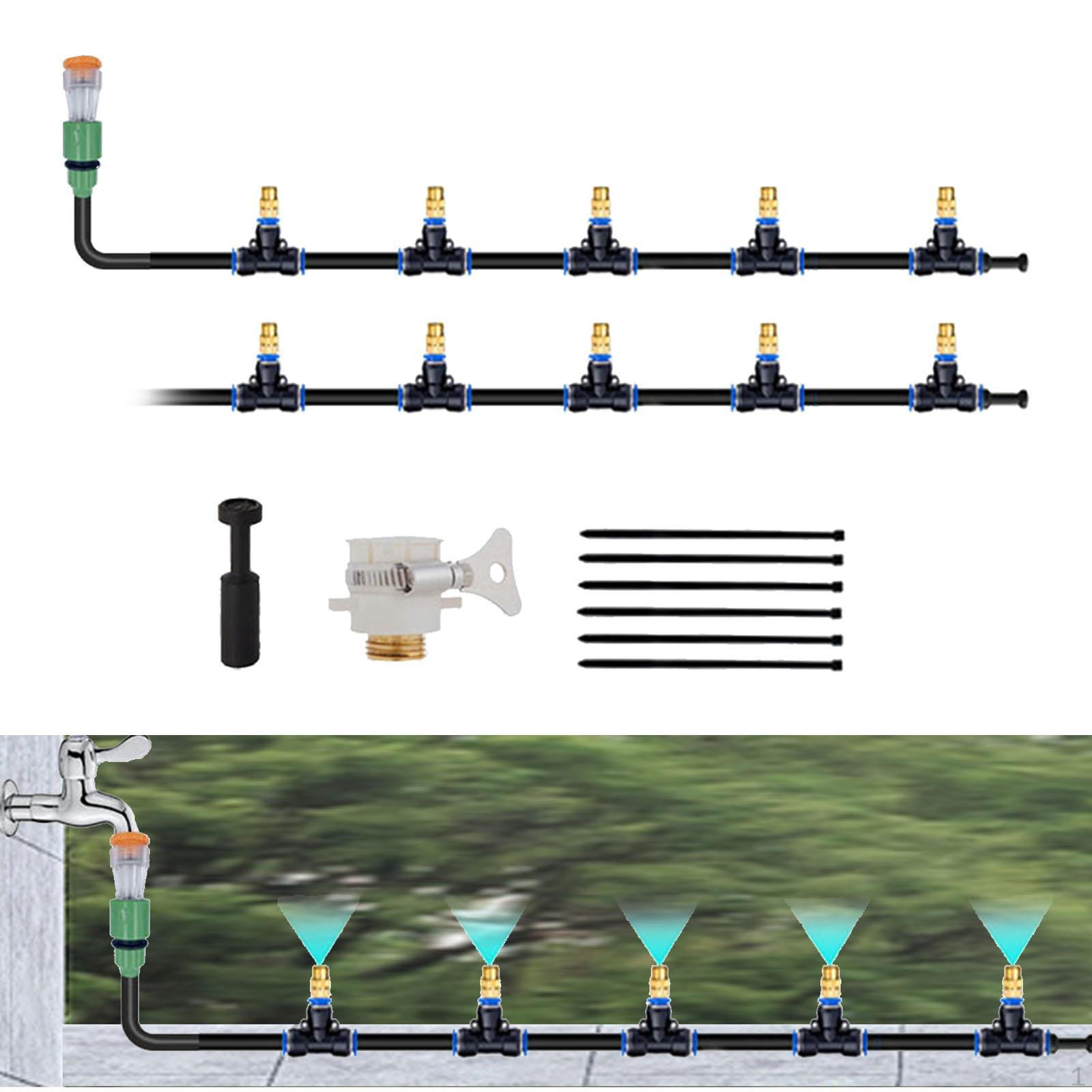 

Комплект для полива сада, распылительные насадки, система многофункциональных, простая установка, опрыскивание растений 10 Meters