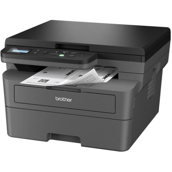 Imprimante multifonction - BROTHER - DCP-L2620DW - 3-en-1 - Monochrome Laser - A4 - Recto-verso - WiFi - Toner - Embarque 700 pages