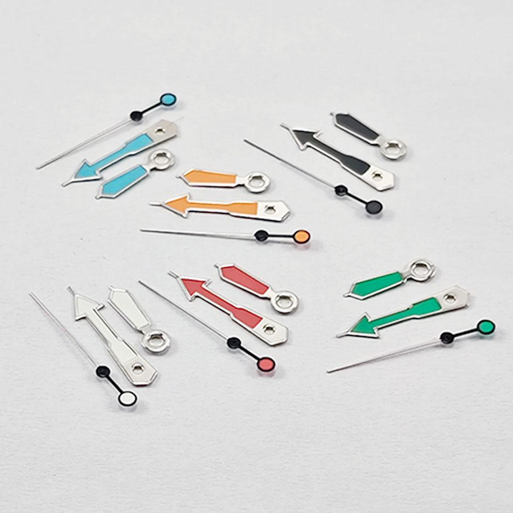 NH35 Watch Hands 8.5*12*12.5mm NH34 NH35A NH36 7S36 4R36 Silver Border Pointers Green Luminou Orange Red Blue for Seiko Part