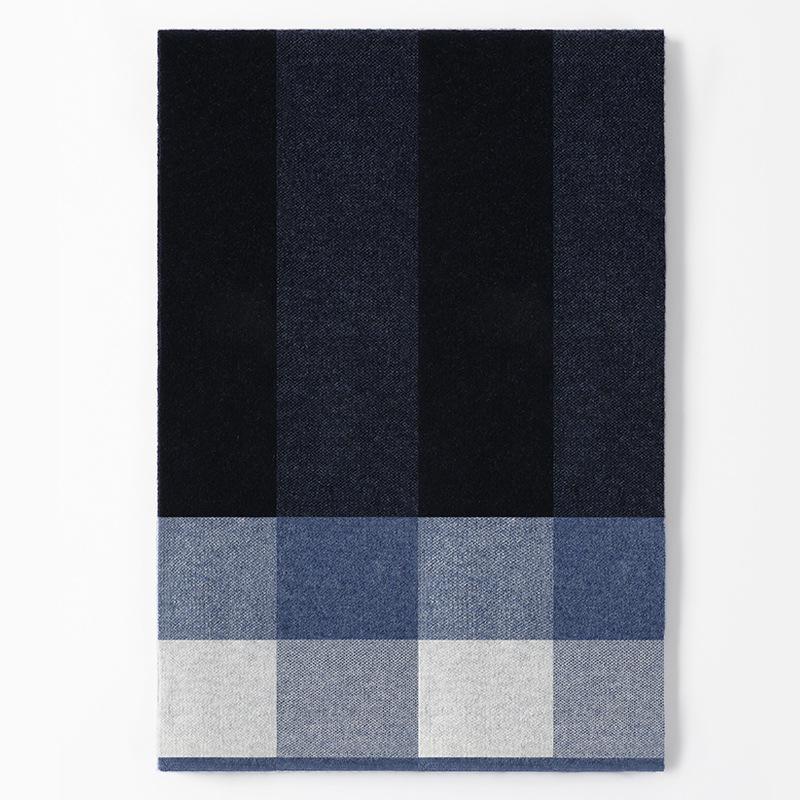 

Подлинный высококачественный кашемировый мужской шарф мужской зимний деловой универсальный клетчатый шерстяной теплый шарф легкая роскошь 180cm