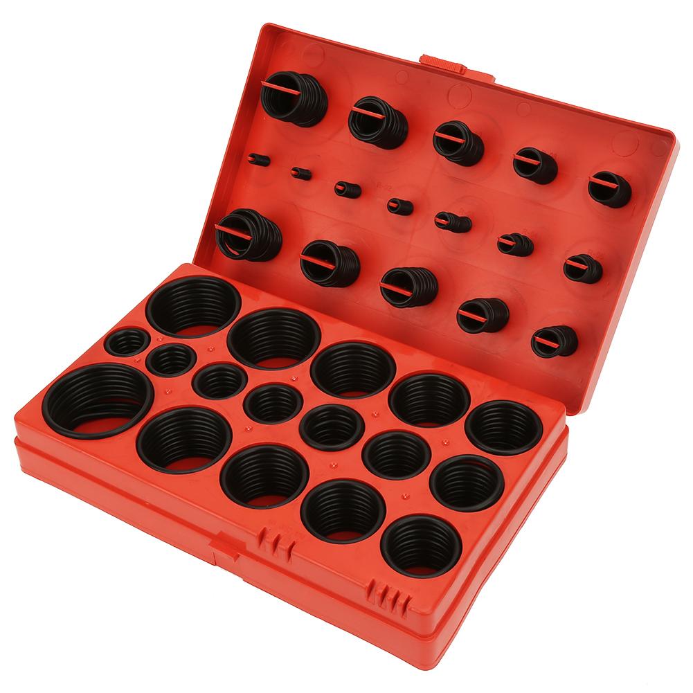 419PCS O-Ring Gasket Set Ring Assortment Kits Rubber Universal O-Ring Sealing Gasket 32 Sizes Black with Box for Sealing for Cylinder/Automobile/Valve/Chemical Pipeline/Roller 419PCS O-Ring Gasket Set Ring Assortment Kits Rubber Universal O-Ring Sealing Gasket 32 Sizes Black with Box for Sealing for Cylinder/Automobile/Valve/Chemical Pipeline/Roller