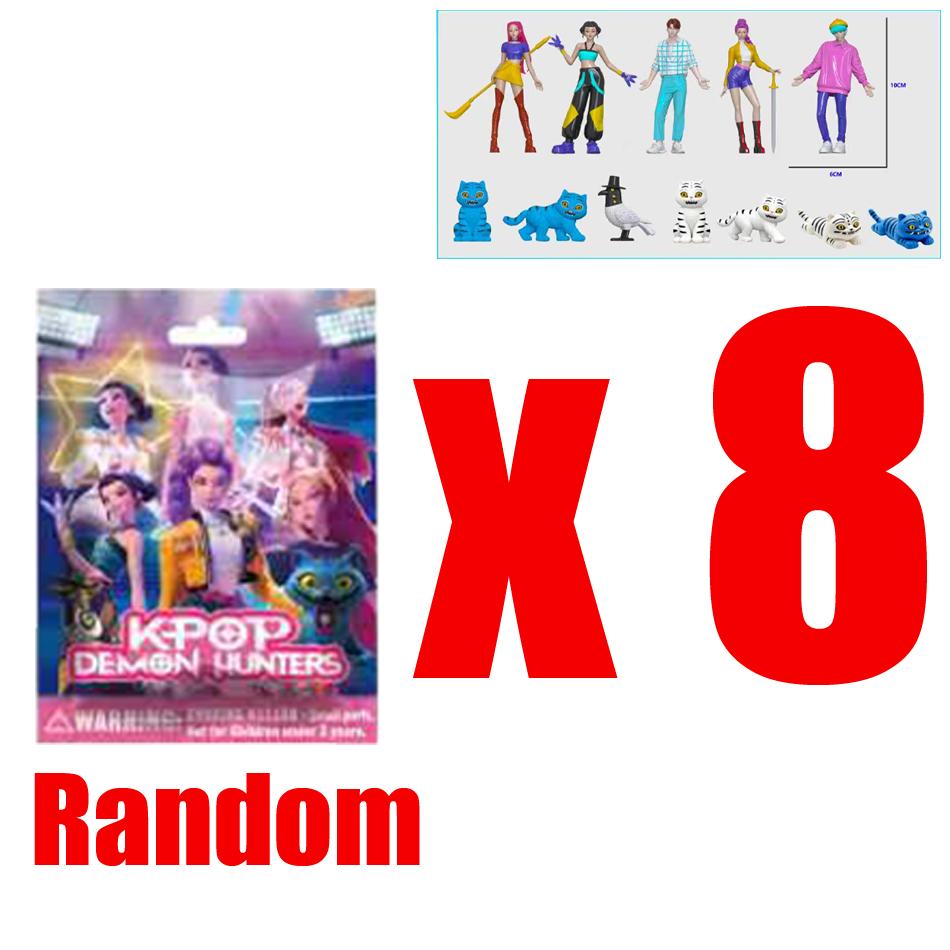 1-24 Stück/Set Kpop Dämonenjäger Actionfigur Spielzeug Derpys Tiger Rumi Mira Zoey Sussy Figur Puppe Fans Überraschungsgeschenk Blindbox