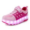 Men and women children runaway shoes with lights roller skates double wheel charging skates young and young wheels flash