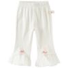 DAVE & BELLA Girls' Summer Knit Bell Bottom Cropped Pants