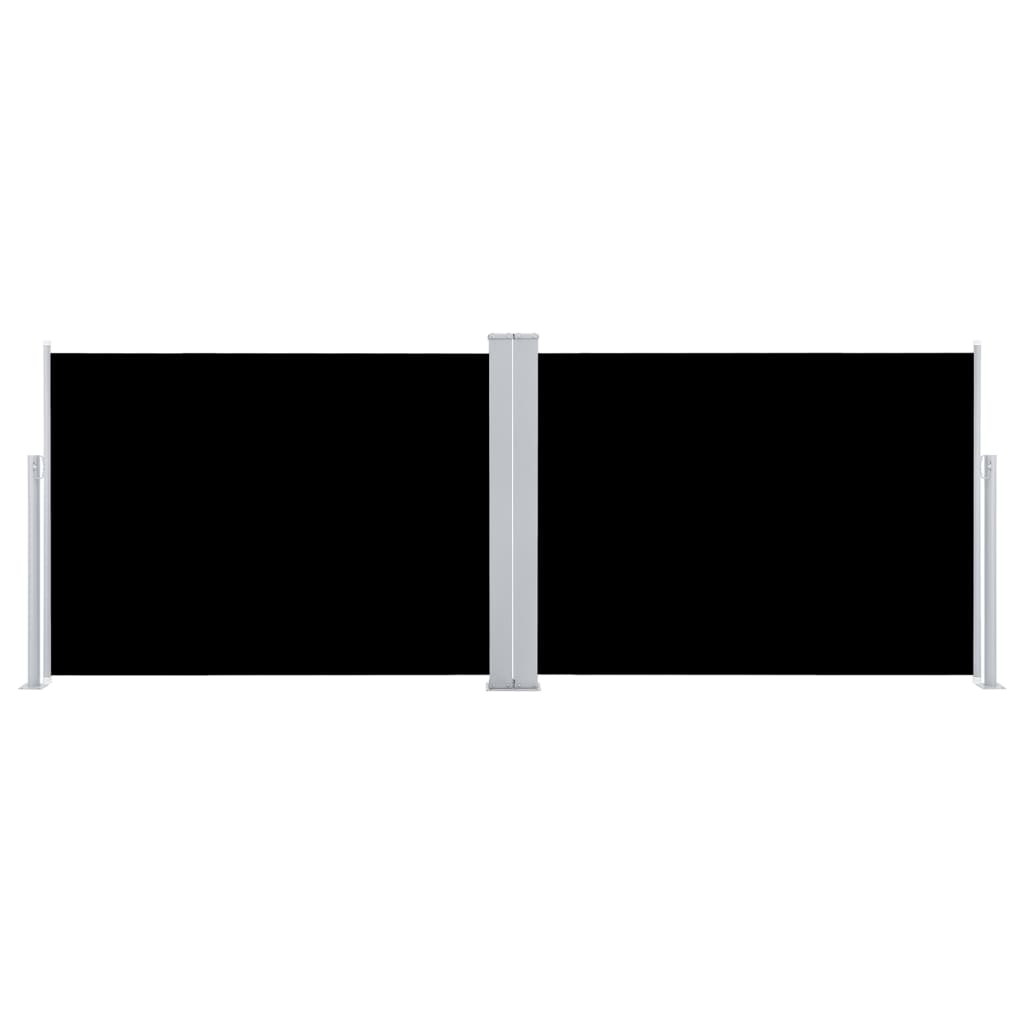 Retractable Side Awning Black 100 x 1000 cm