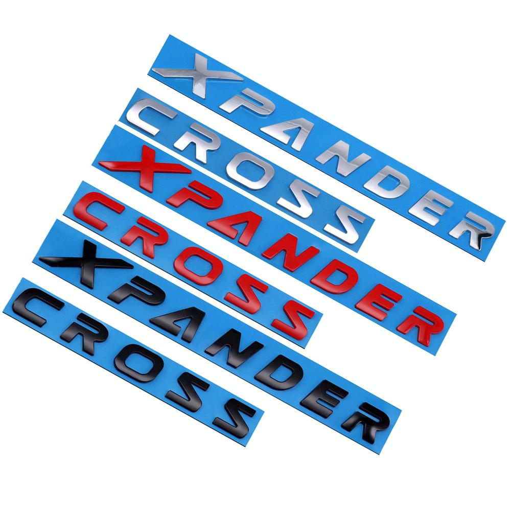 cwvjgx1 3D ABS XPANDER CROSS Car Letter Front Hood Logo Sticker Tail Bumper Badge Trunk Emblem For Mitsubishi XPANDER CROSS Accessories