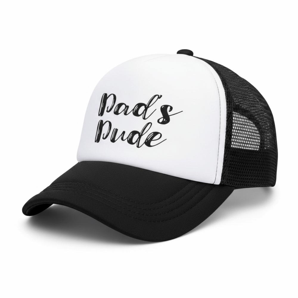 

DAD MOM MINI Printed Family Baseball Cap Adjustable Washed Cotton Mesh Baseball Hats Breathable Parent-Unisex Baseball Hats