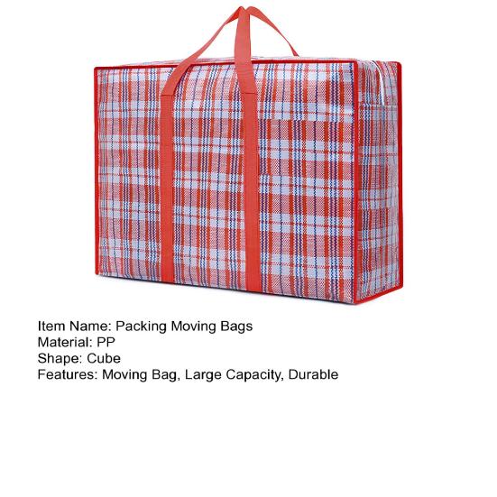 Borse da Imballaggio e Trasloco, Borsa Tote Extra Large Resistente agli Strappi, con Cerniera Robusta, Resistente all'Acqua, Pieghevole, Sacche Contenitore per Vestiti Biancheria da Letto Giocattoli