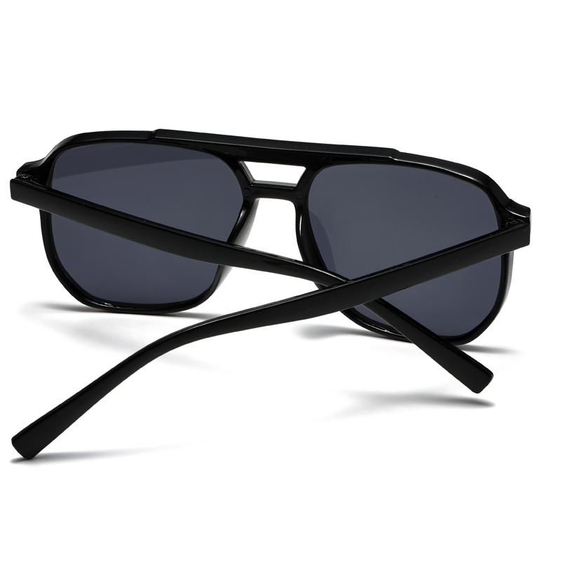 Fashion Rice Nail Double Beam Men's Sunglasses European and American Pilot Sunglasses Der Riding Driving Sunglasses