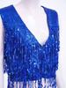 Women's Shiny Sequin Sleeveless Vest Sparkly Casual Open Front Waistcoat Jackets Glitter Vest Coat