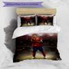 Lamine Yamal Barcelona Jubiläums Bettwäsche Set, Weiche Bettwäsche für Schlafzimmer Heimdekoration, Perfektes Geschenk für Fußballfans, Atmungsaktiver Bettbezug mit P