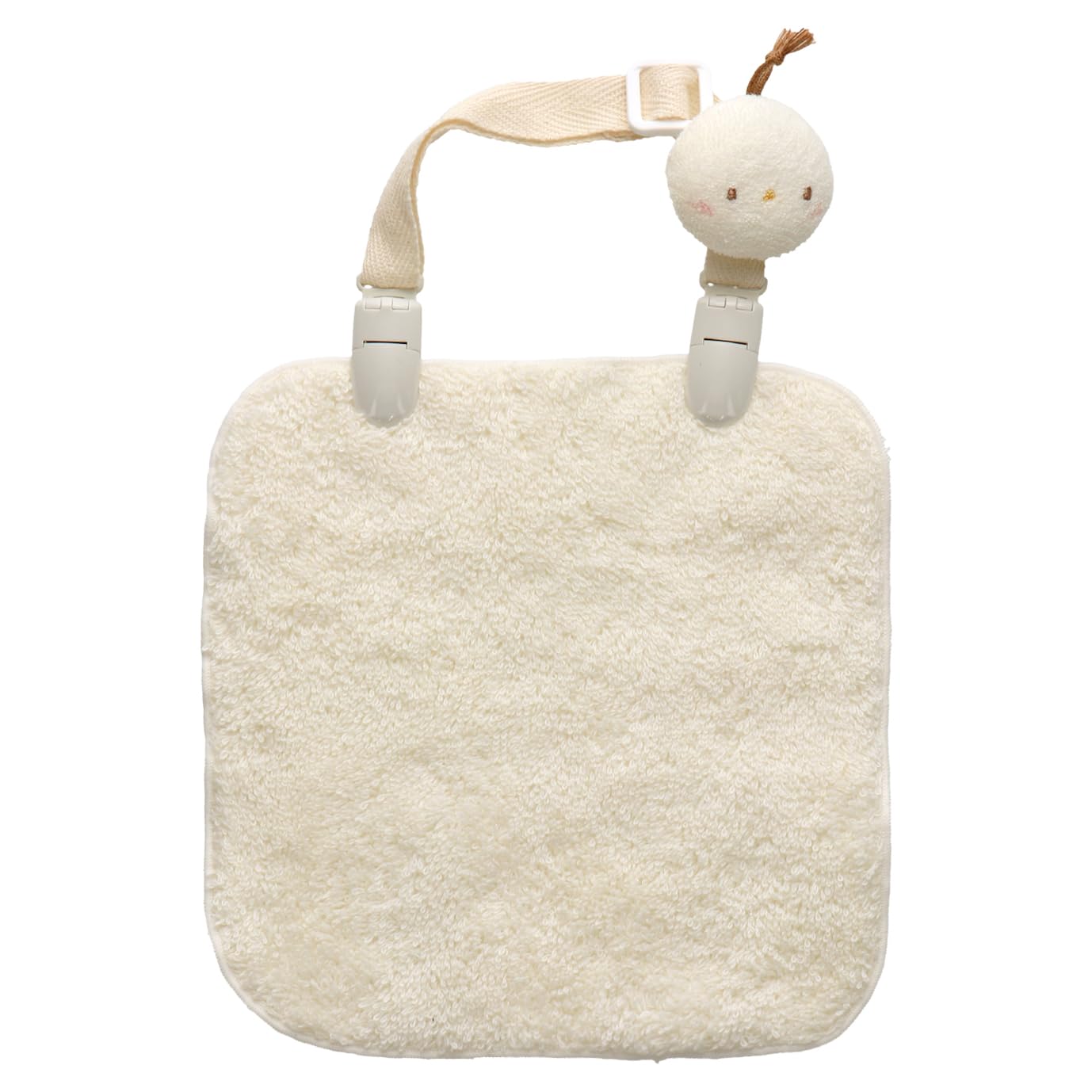 

Bib Bib Handkerchief with Clip Smiling Ivory Made in Japan [Baby Castle] слоновая кость