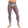 Mens Mesh Leggings See Through Stretchy Pants Elastic Waistband Lightweight Athletic Running Gym Tights