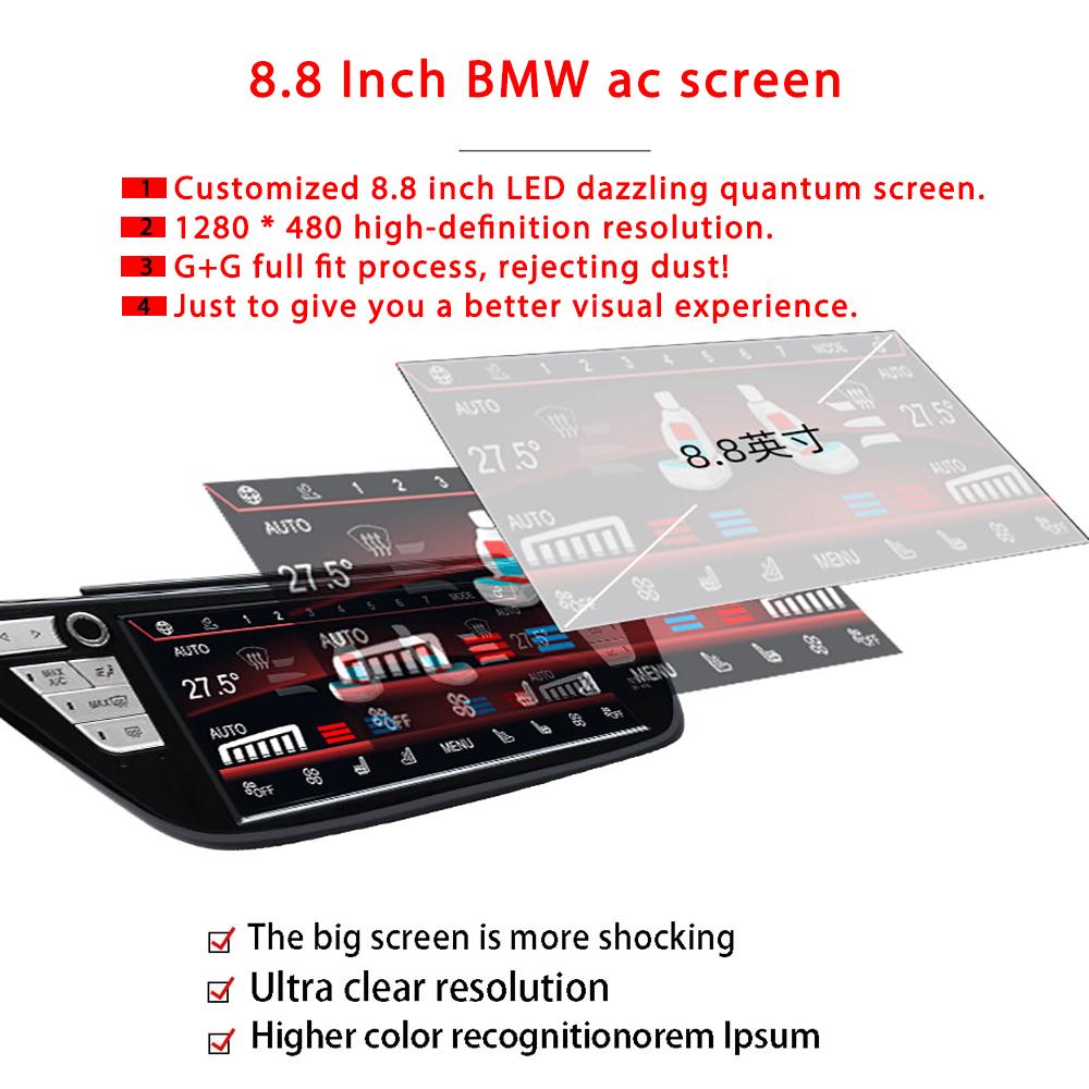 8.8" LCD Climate Control Intelligent AC Switch Panel Display Touch Screen For BMW 5 6 Series G30/M5/X3/X4 2018-2021 2022