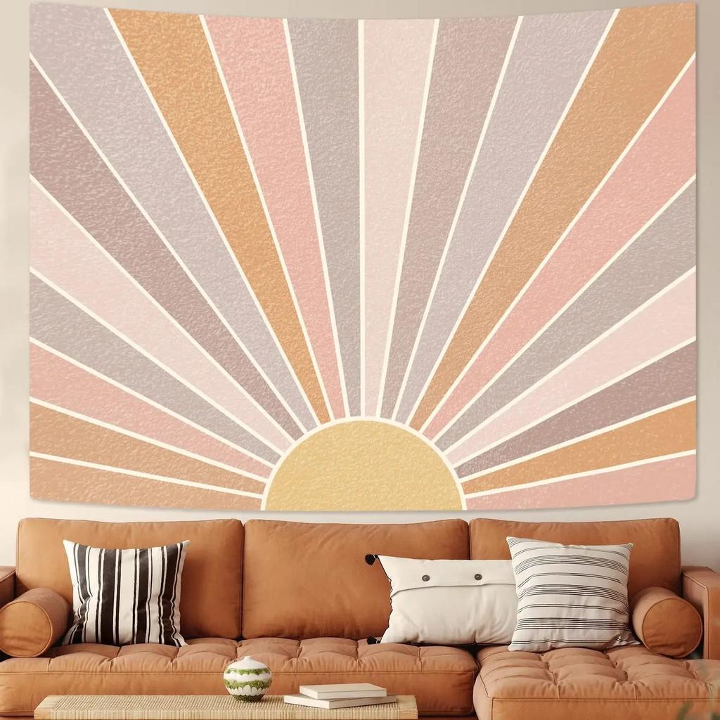 Vintage Sun Tapestry Office Living Room Decoration Home Wall Tapestry
