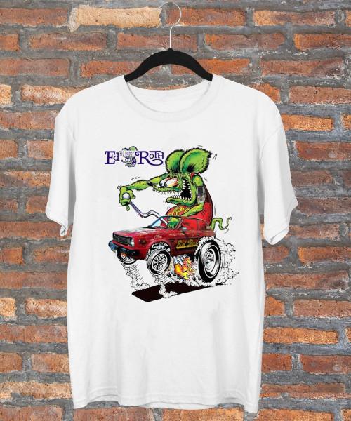 

Ed Roth Rat Fink Cotton Gift For Fan White S-2345XL Unisex T-shirt XL