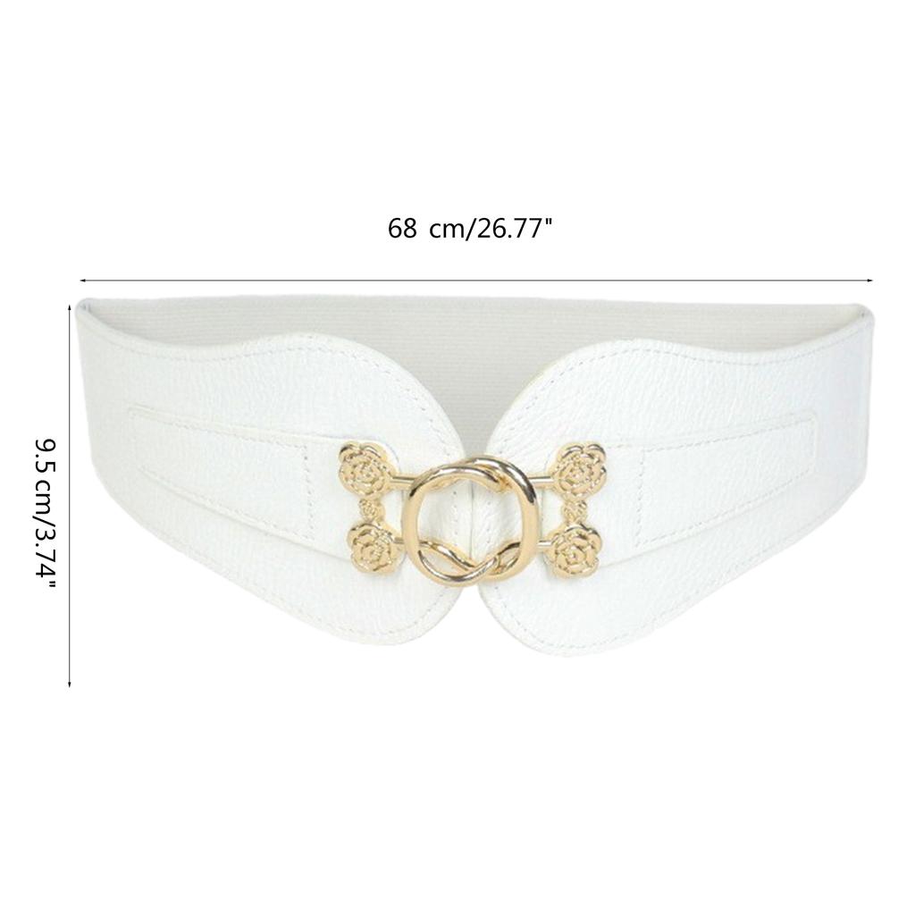 Women Formal Event Wide Waist Belt Elegant Elastic Corset Universal Waist Belt Women Dress Shirt Wide Waist Corset