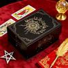 Magnetischer Deckel Tarotkartenbox, Tragbarer leichter Aufbewahrungs-Organizer für Orakel-/Spielkarten, Schmuck-Andenken, Heim-Dekoration