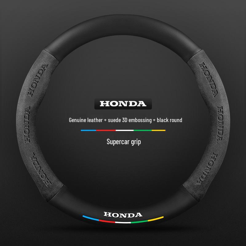 Honda Integra Steering Wheel Cover (22-24 Models) - Ultra-Thin Suede & Carbon Fiber for Men & Women