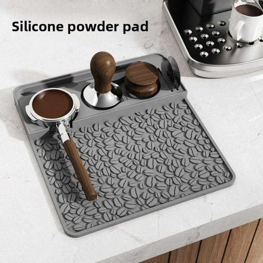 Silicone Coffee Powder Pressing Pad Non-slip Table Pad Corner Pad Powder Pressing Hammer Tray Storage Pad