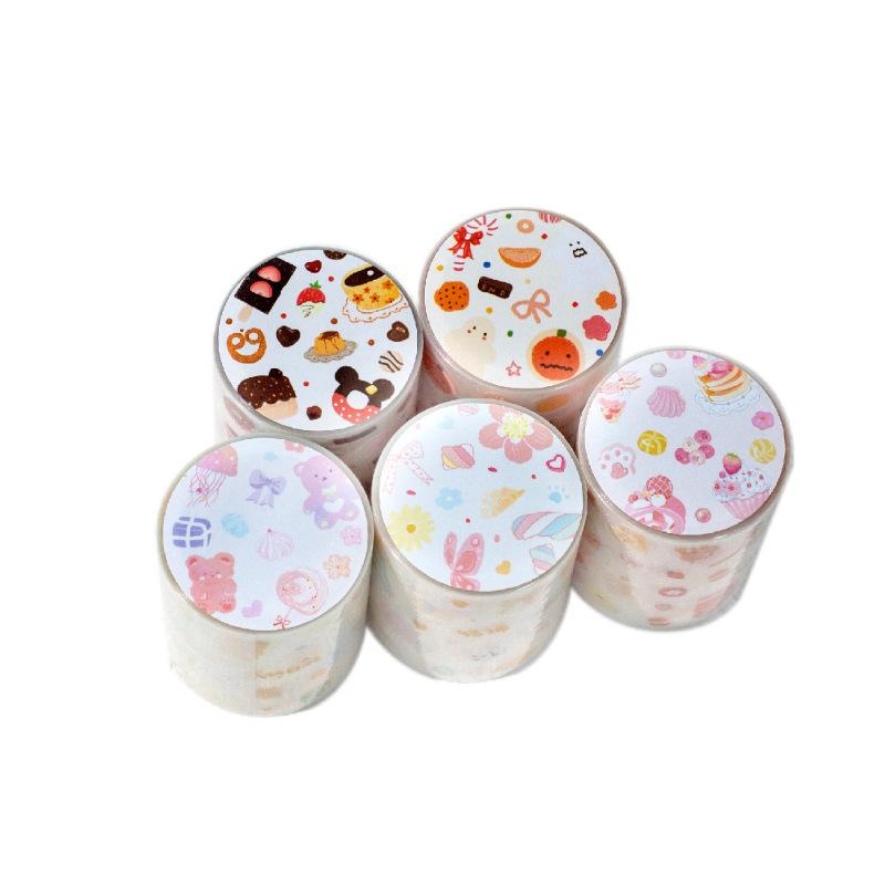 1pcs/1lot Decorative Adhesive Tapes Cute collector Junk Journal DIY Paper Japanese Masking Scrapbooking Stickers