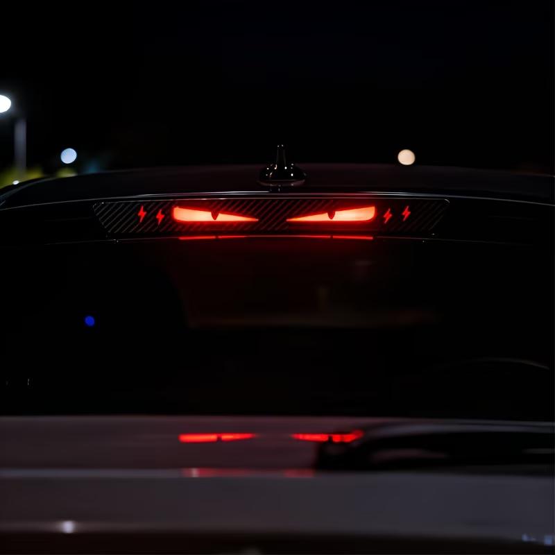 Anime Teufelsauge Rücklicht Aufkleber Kohlefaser Auto Bremslicht Aufkleber Vinyl